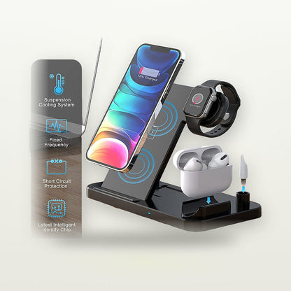 Slim Foldable 4-in-1 Wireless Charging Stand — GripLux (2)