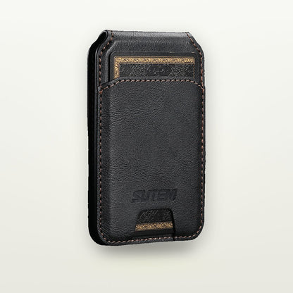 Faux Leather MagSafe Card Wallet with Stand — GripLux