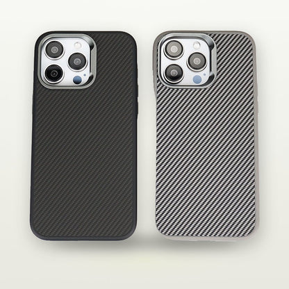Carbon Texture Frosted Hard Case for iPhone 12–17 & Air — GripLux (3)