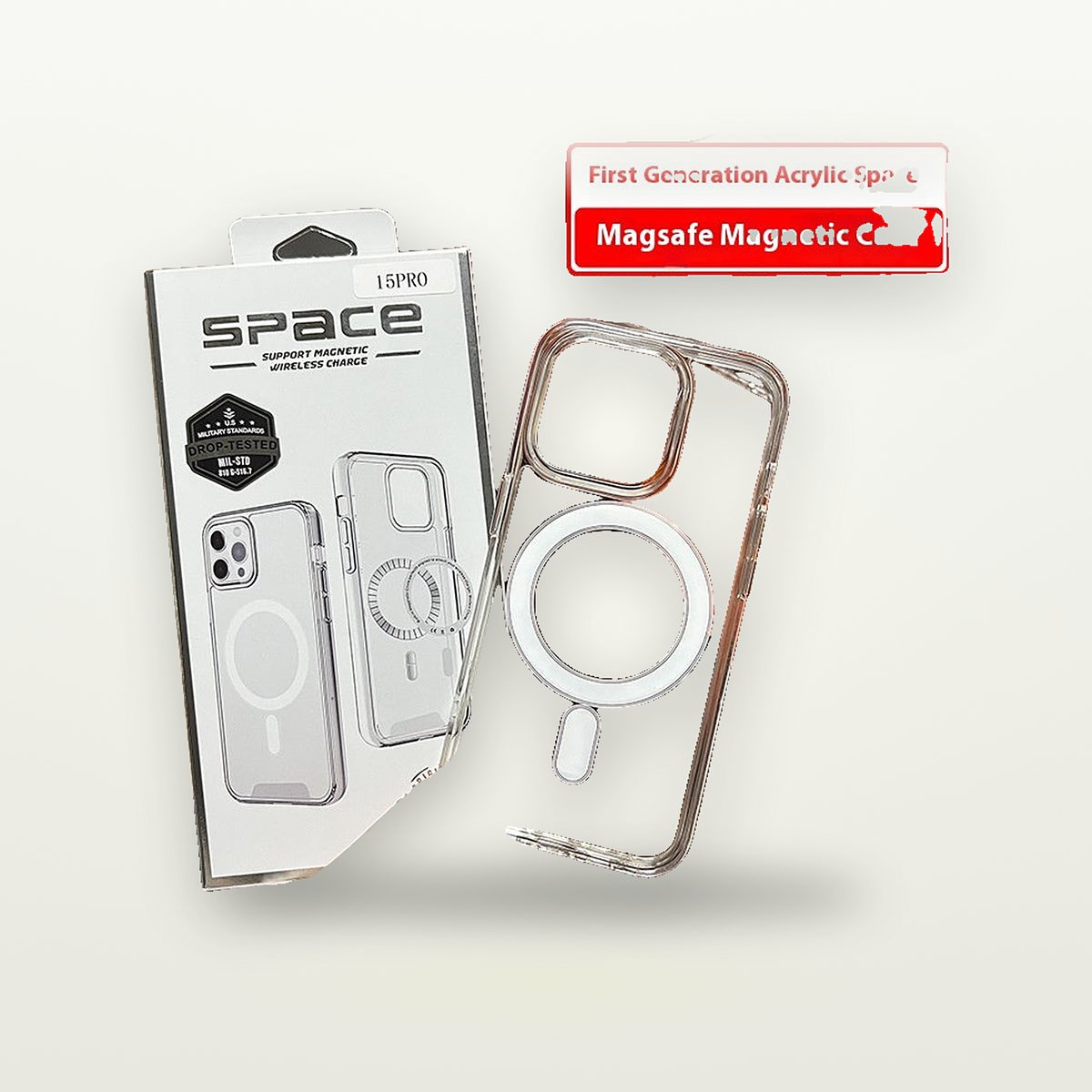 Crystal Clear MagSafe-Compatible Case for iPhone 11–17 — GripLux (2)
