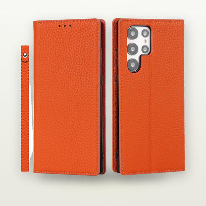 Litchi Grain Genuine Leather Case for Galaxy S20–S25 — GripLux (7)