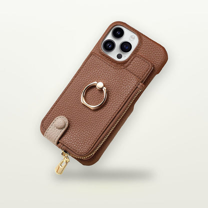 Zipper Card Pocket Ring Stand Case for iPhone 11–17 — GripLux (3)
