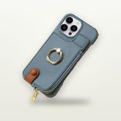 Zipper Card Pocket Ring Stand Case for iPhone 11–17 — GripLux (5)