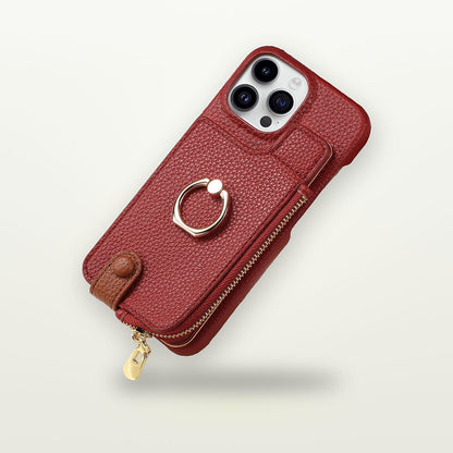 Zipper Card Pocket Ring Stand Case for iPhone 11–17 — GripLux (8)