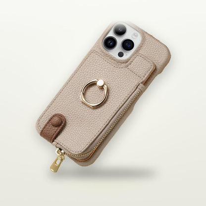 Zipper Card Pocket Ring Stand Case for iPhone 11–17 — GripLux (10)