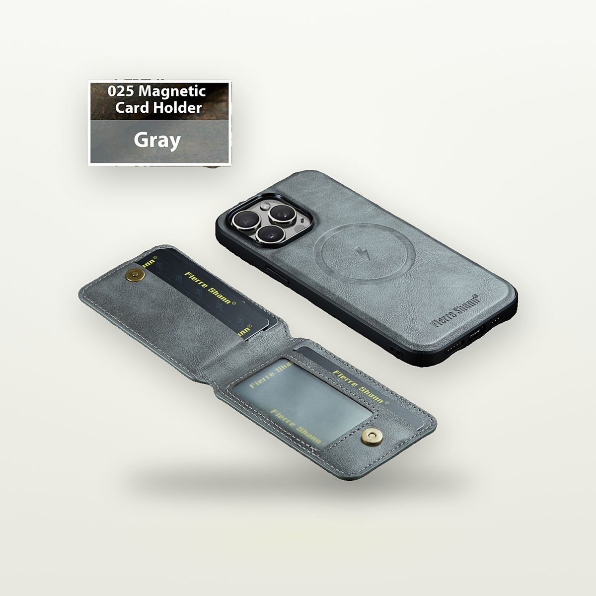 Card Slot Kickstand Magnetic Faux Leather Case for Galaxy S22–S25 — GripLux (7)