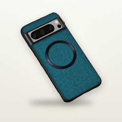 Cloth-Texture Magnetic Silicone Case for Pixel 6–10 — GripLux (5)