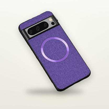 Cloth-Texture Magnetic Silicone Case for Pixel 6–10 — GripLux (8)