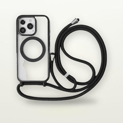 Clear MagSafe Case with Lanyard for iPhone 11–16 — GripLux
