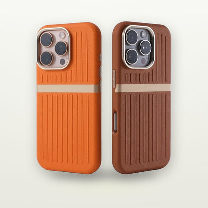Ribbed Leather MagSafe Case for iPhone 13–17 — GripLux