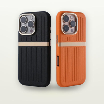 Ribbed Leather MagSafe Case for iPhone 13–17 — GripLux (2)