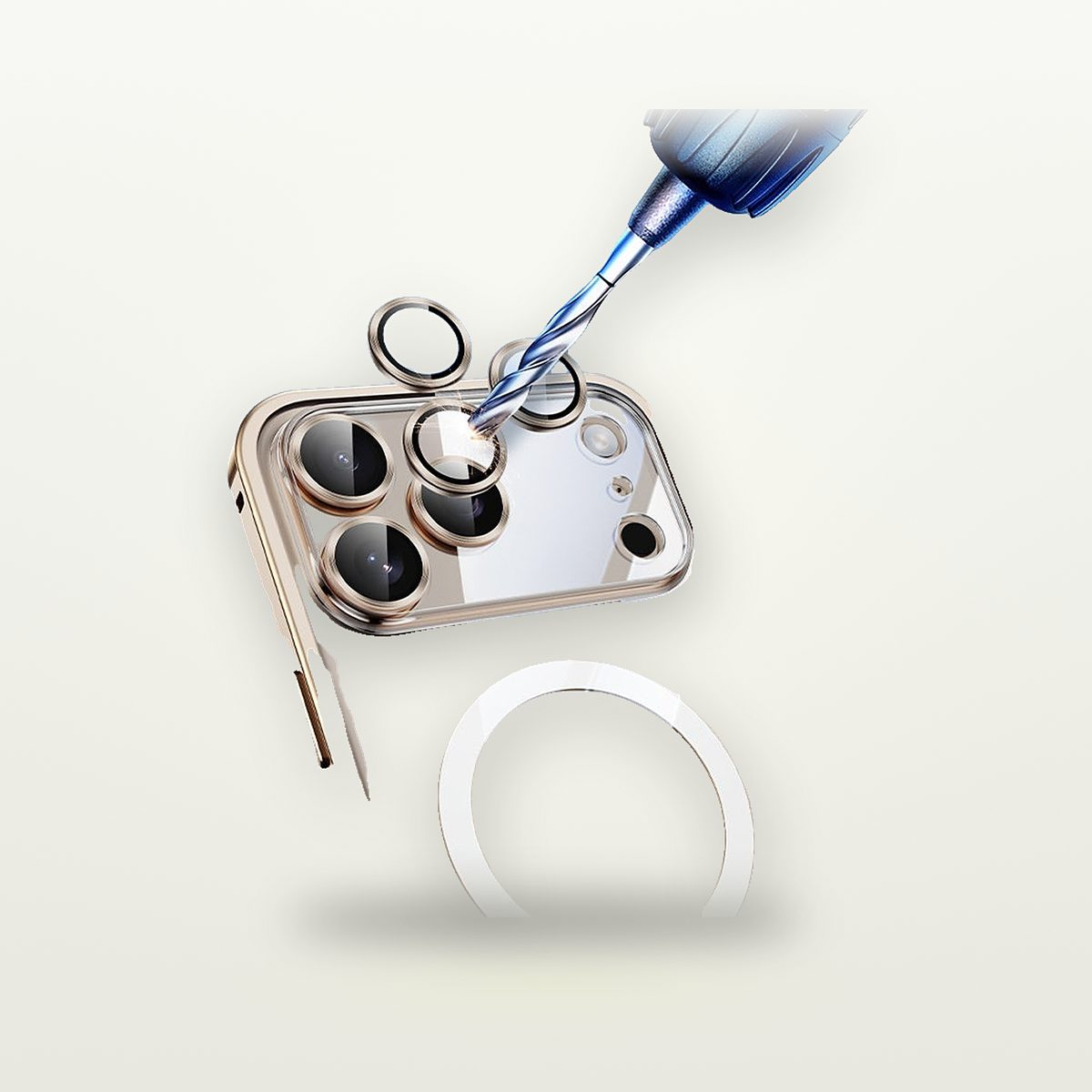 Metal Frame Clear MagSafe Case for iPhone 17 Series — GripLux (3)