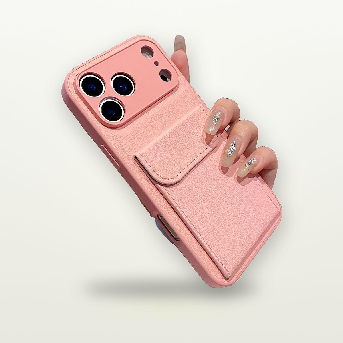 Faux Leather Card Holder Case for iPhone 14–17 — GripLux (3)
