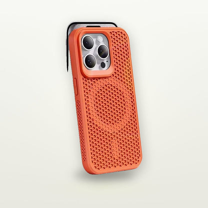Honeycomb Cooling MagSafe Case for iPhone 11–17 — GripLux (2)
