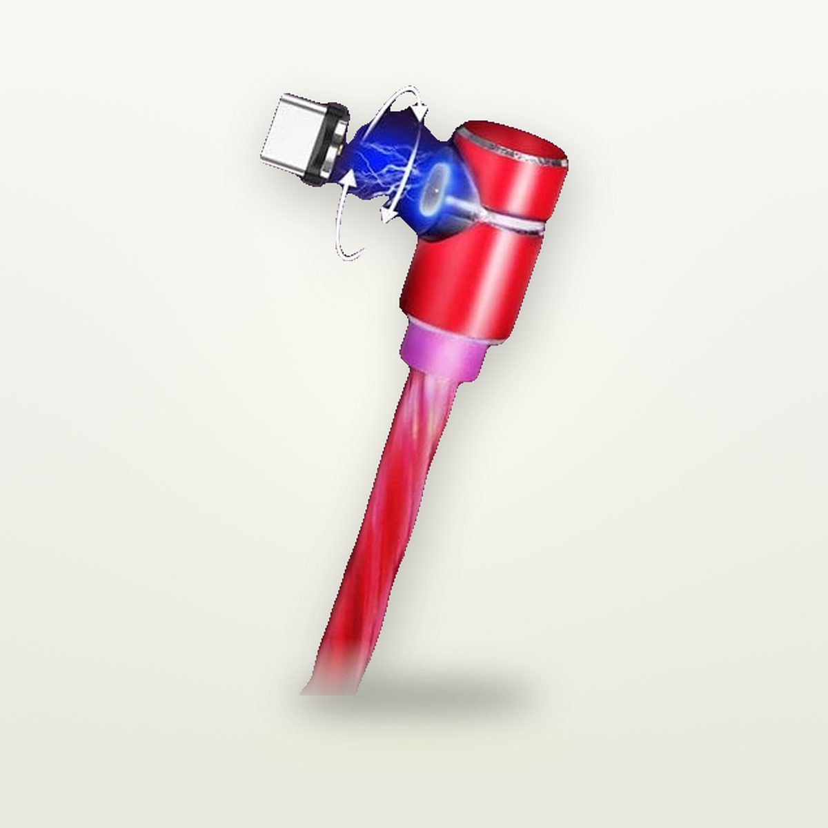 Light-Up Magnetic Elbow Charging Cable — GripLux (4)