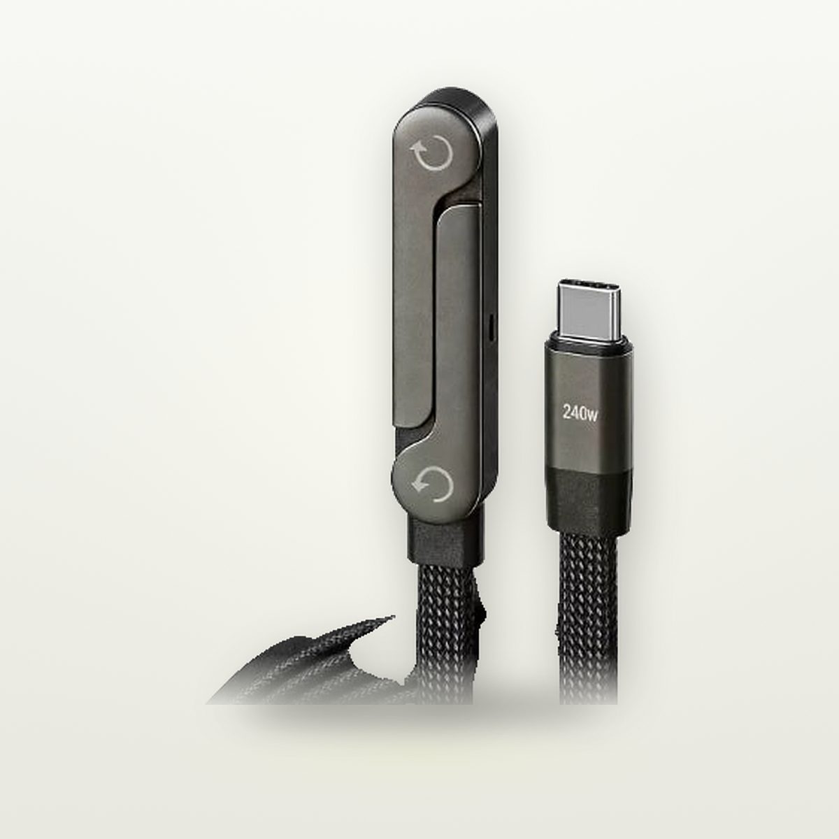 240W Braided USB-C Cable with Foldable Stand — GripLux (5)