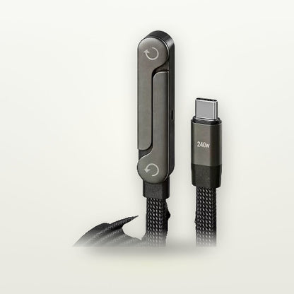 240W Braided USB-C Cable with Foldable Stand — GripLux (5)