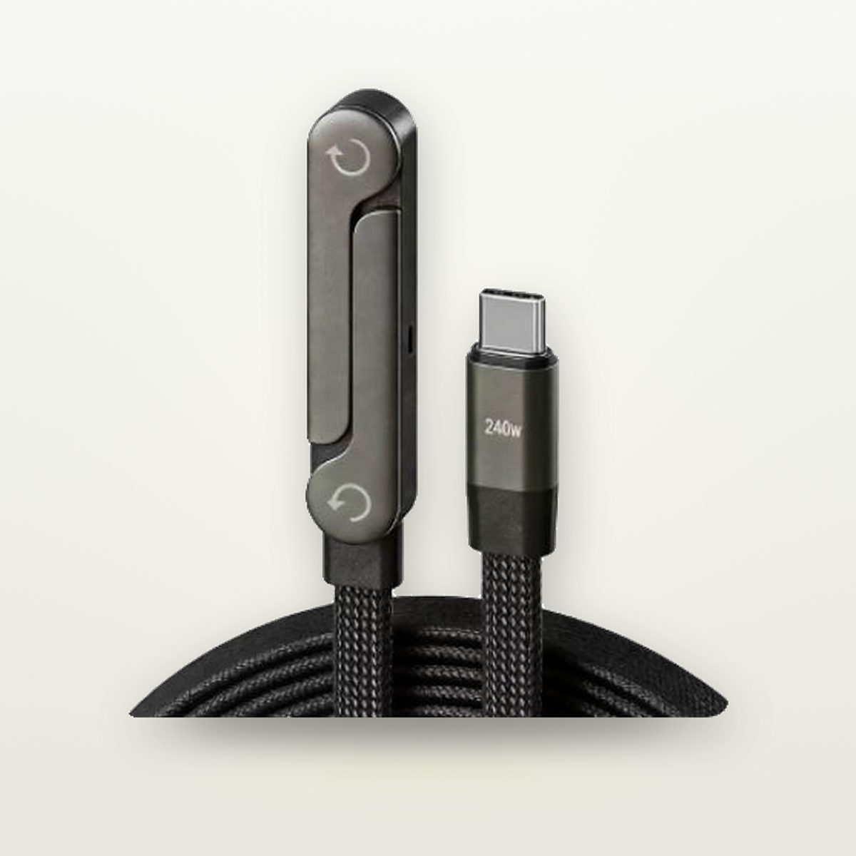 240W Braided USB-C Cable with Foldable Stand — GripLux (8)