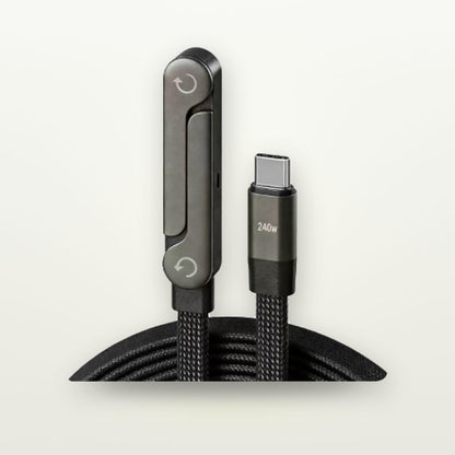 240W Braided USB-C Cable with Foldable Stand — GripLux (8)