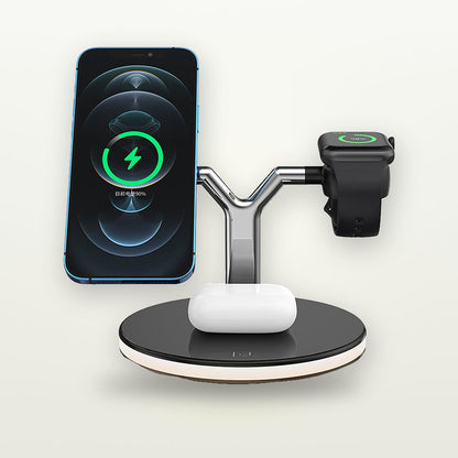Upright 3-in-1 Magnetic Wireless Charging Dock — GripLux (4)