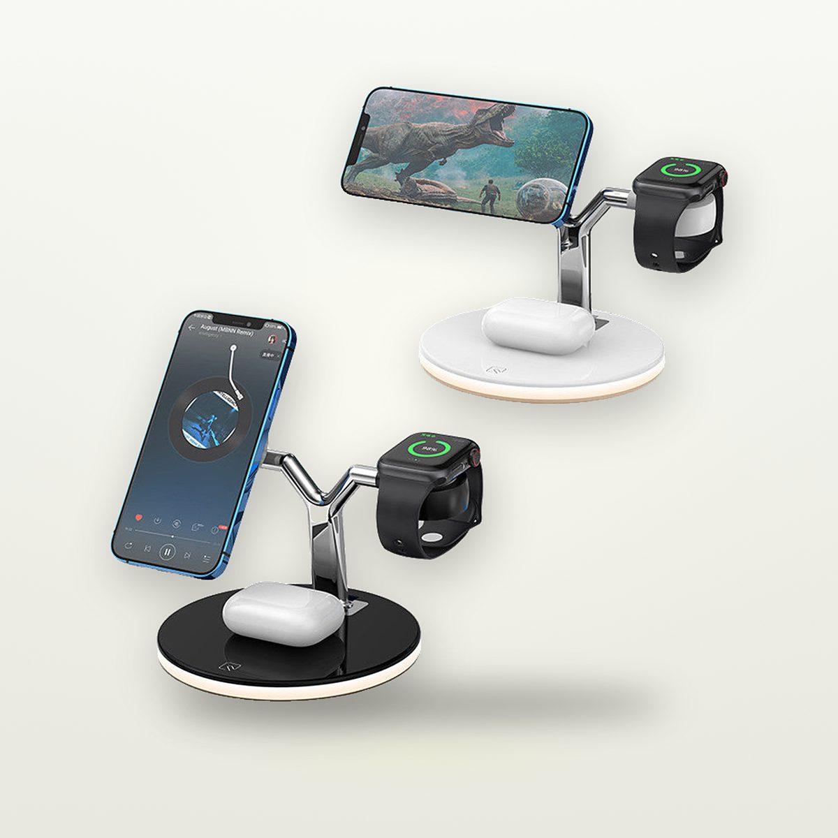 Upright 3-in-1 Magnetic Wireless Charging Dock — GripLux (6)