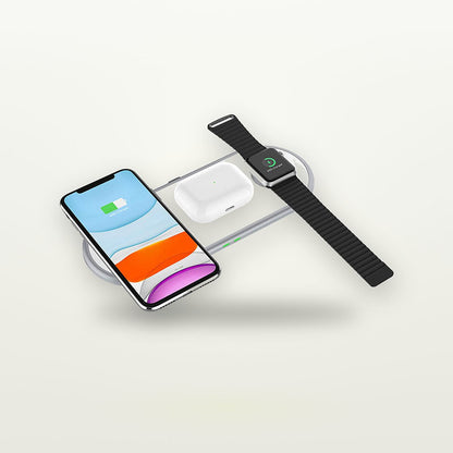 Slim Flat 3-in-1 Wireless Charging Pad — GripLux