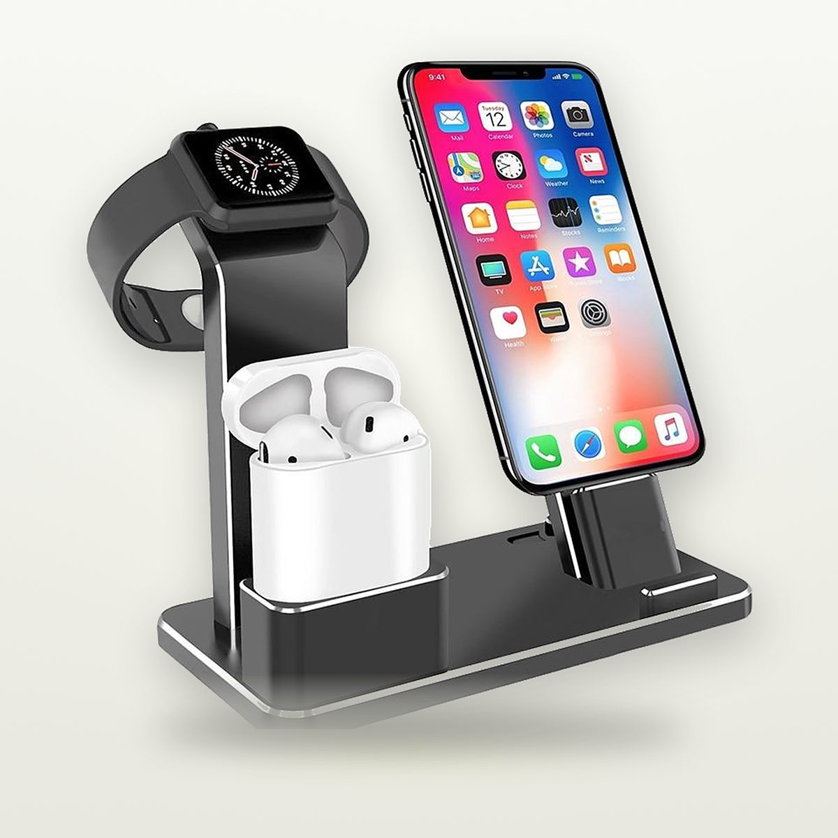 4-in-1 Wireless Charging Dock with Earbuds Holder — GripLux (2)
