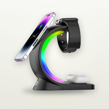 RGB Glow 4-in-1 MagSafe Charging Station — GripLux (7)