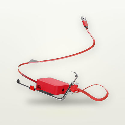 Macaron Retractable 3-in-1 Cable with Phone Stand — GripLux (4)