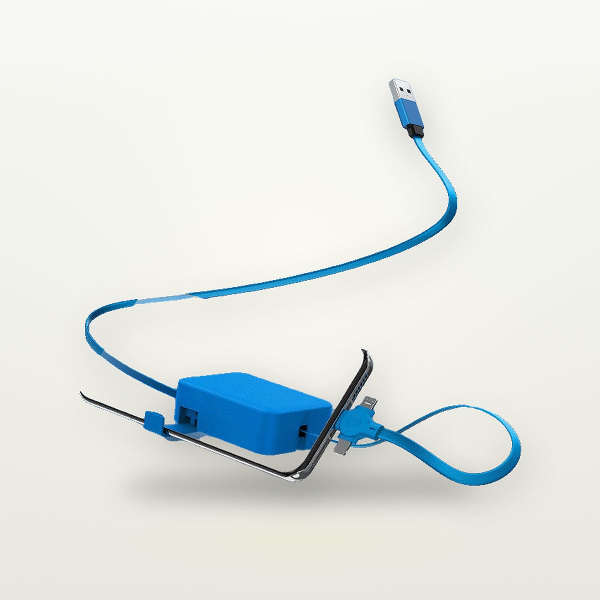 Macaron Retractable 3-in-1 Cable with Phone Stand — GripLux (6)