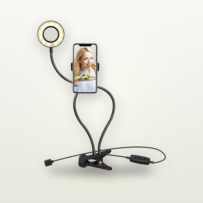 Dual-Arm Flexible LED Fill Light with Phone Holder — GripLux (3)