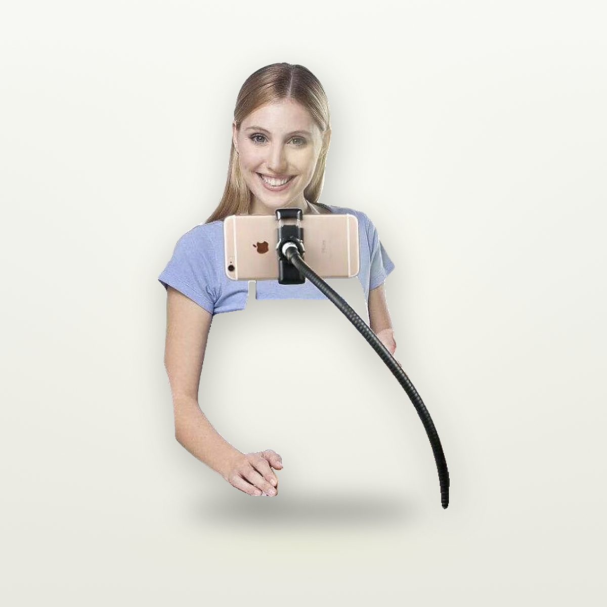 Dual-Arm Flexible LED Fill Light with Phone Holder — GripLux (4)
