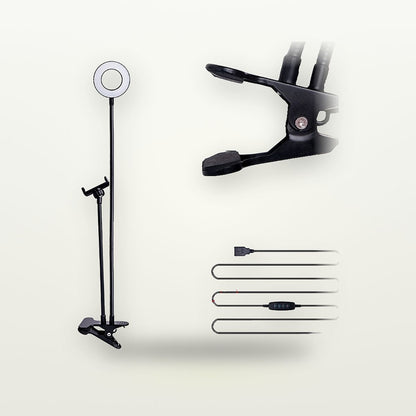 Dual-Arm Flexible LED Fill Light with Phone Holder — GripLux (6)
