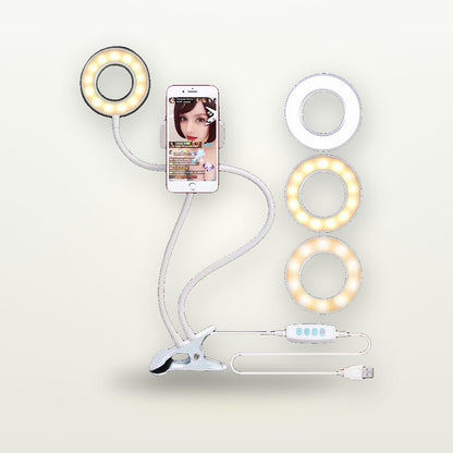Dual-Arm Flexible LED Fill Light with Phone Holder — GripLux (7)
