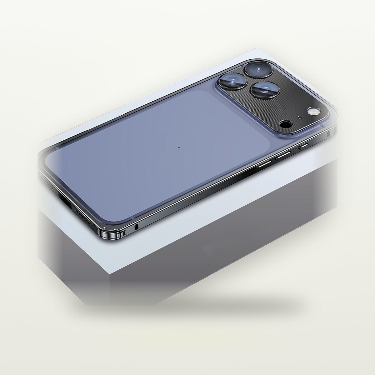 CNC Aluminum Frame Case with Lens Guard for iPhone 13–17 — GripLux (5)