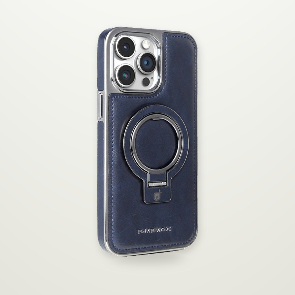 Business Leather-Look Magnetic Kickstand Case for iPhone 14–17