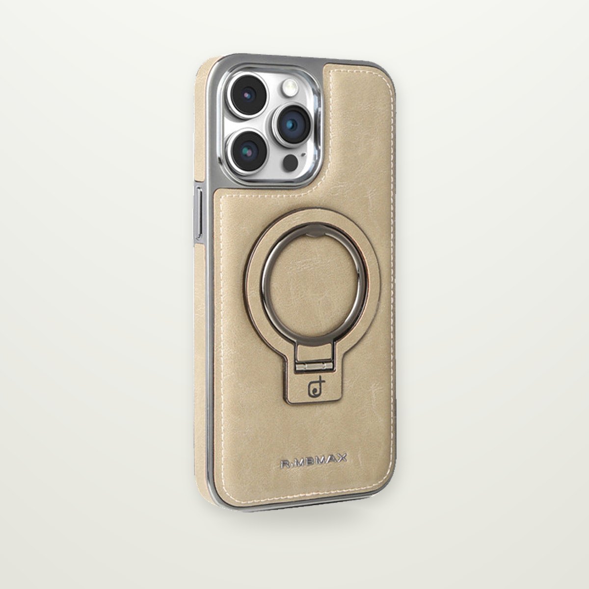 Business Leather-Look Magnetic Kickstand Case for iPhone 14–17