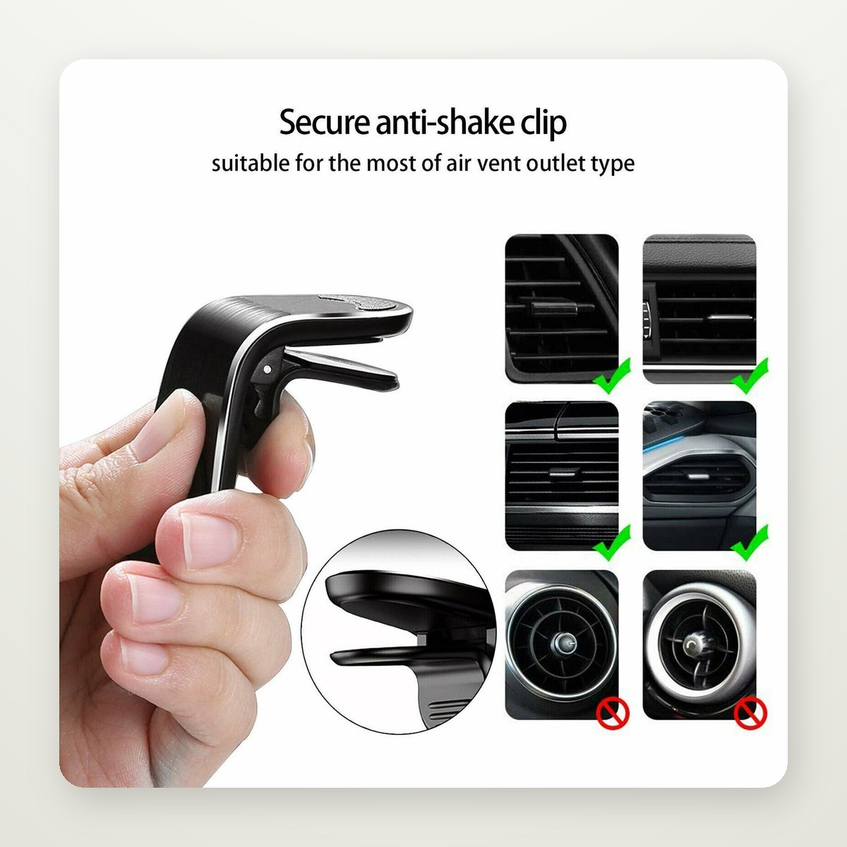 360° Magnetic Air Vent Car Mount