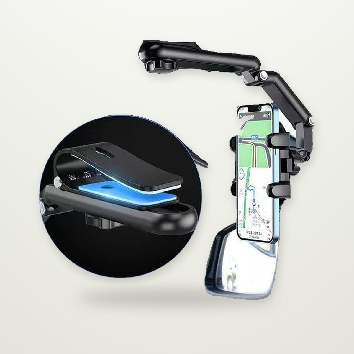 Sun Visor & Headrest Phone Mount