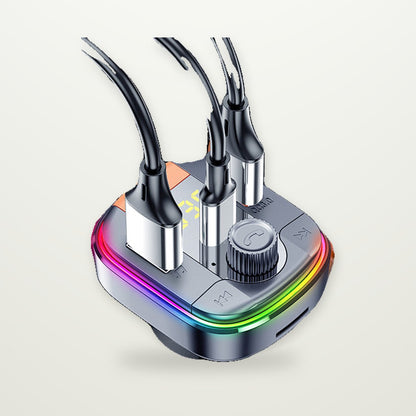 Bluetooth FM Transmitter with PD Fast Car Charger