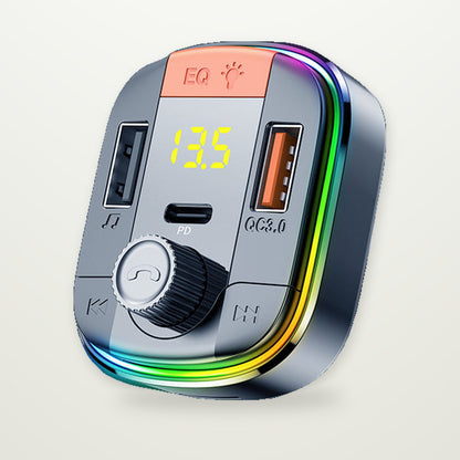 Bluetooth FM Transmitter with PD Fast Car Charger