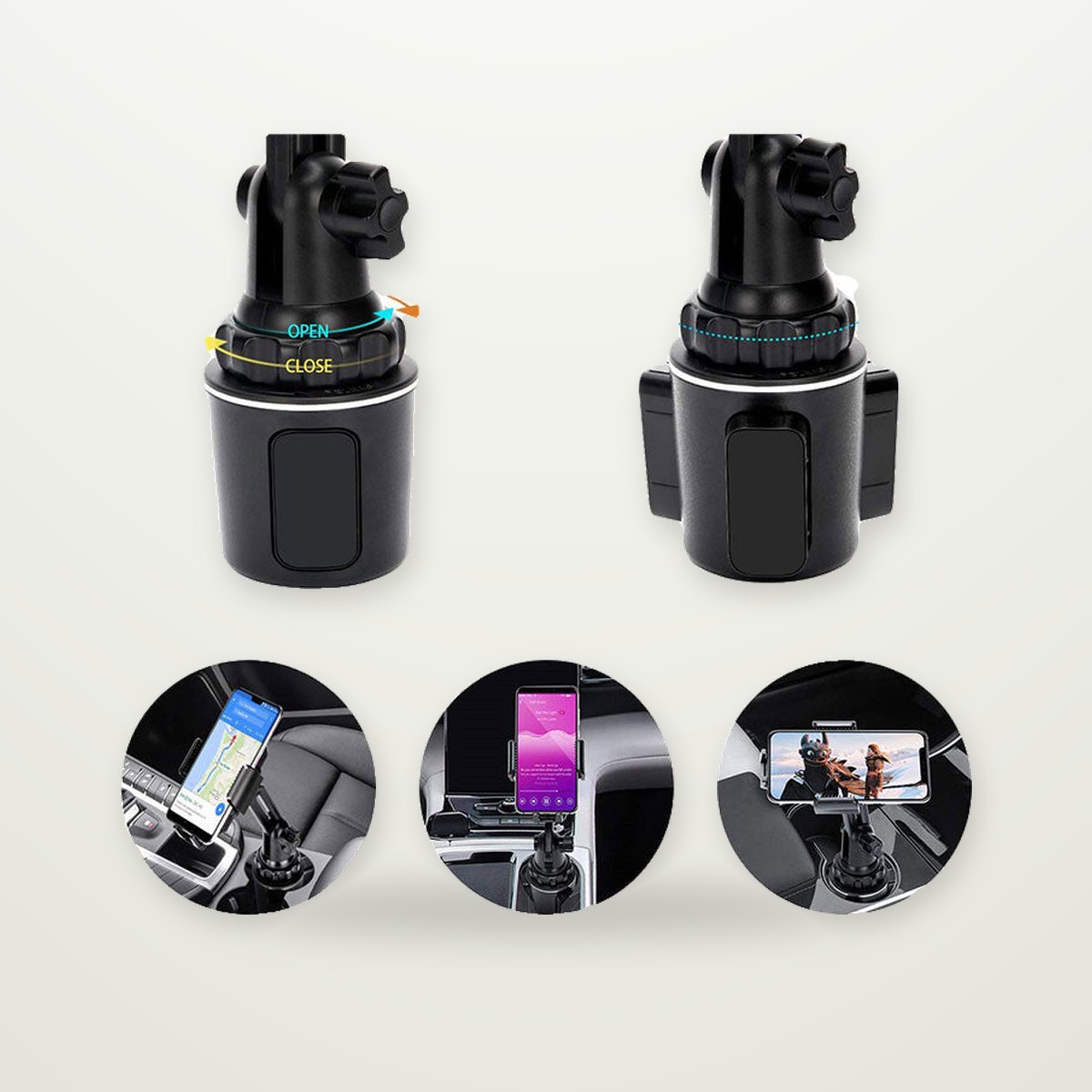 Adjustable Car Holder for Phones & Tablets
