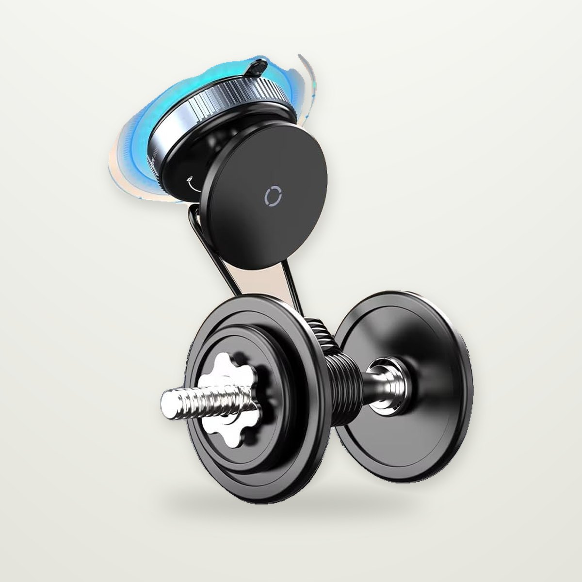 Vacuum-Lock Magnetic Phone Mount for Screens & Glass