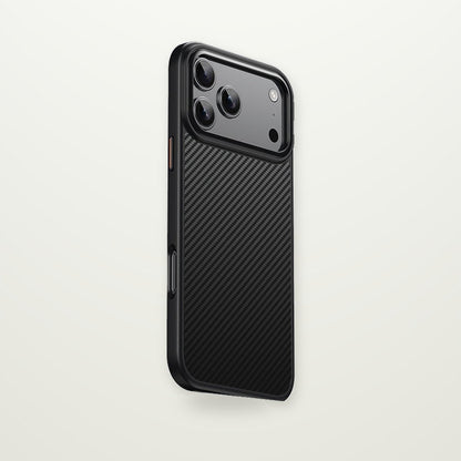 Two-Piece Carbon Fiber Magnetic Case for iPhone 12–17