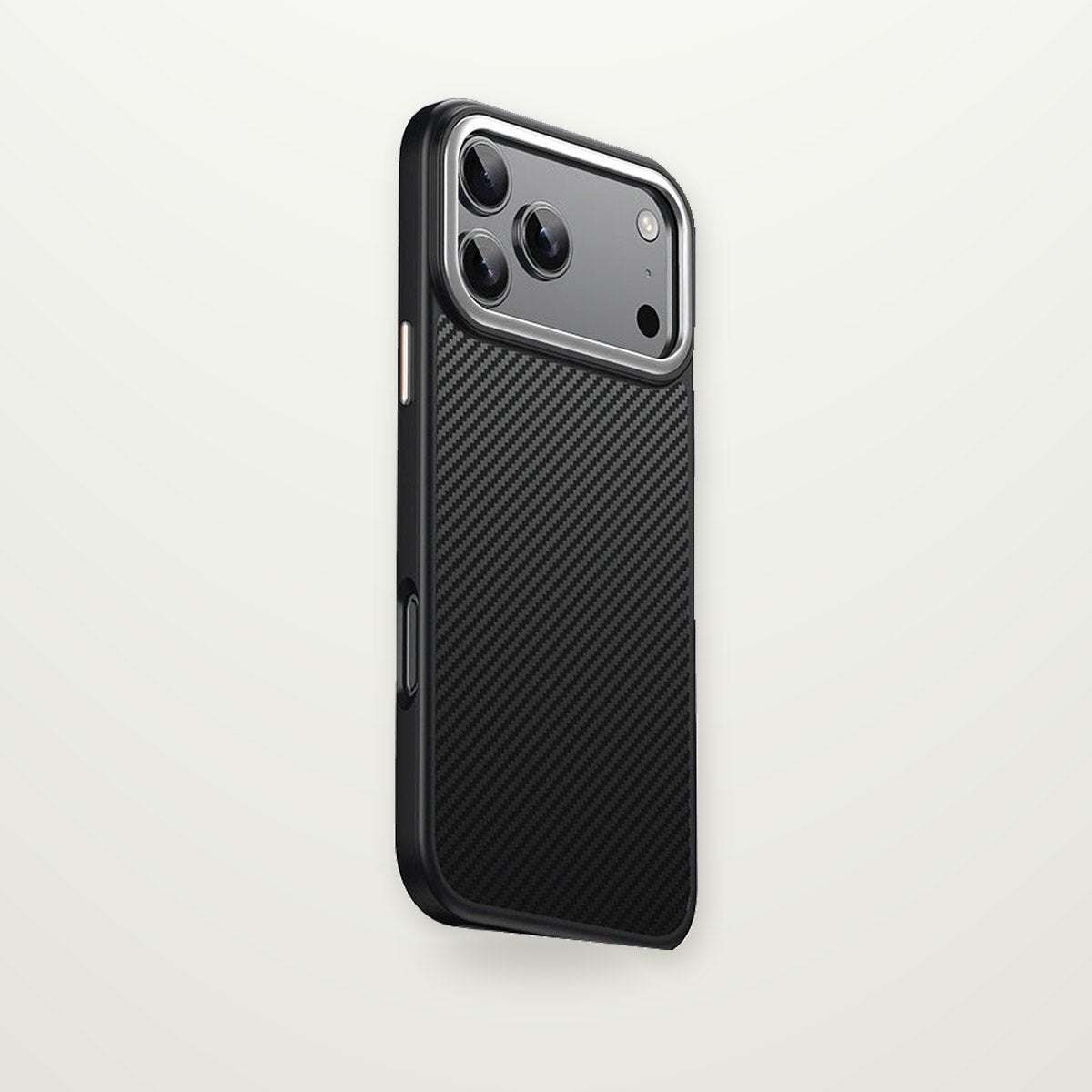 Two-Piece Carbon Fiber Magnetic Case for iPhone 12–17