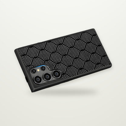 Carbon Fiber Texture Case for Galaxy S21–S25