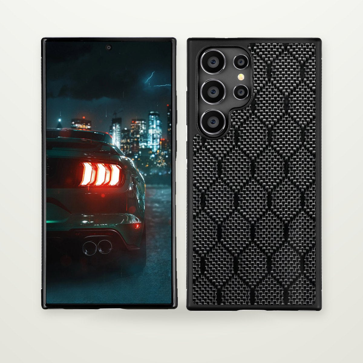 Carbon Fiber Texture Case for Galaxy S21–S25