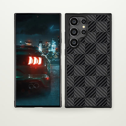 Carbon Fiber Texture Case for Galaxy S21–S25
