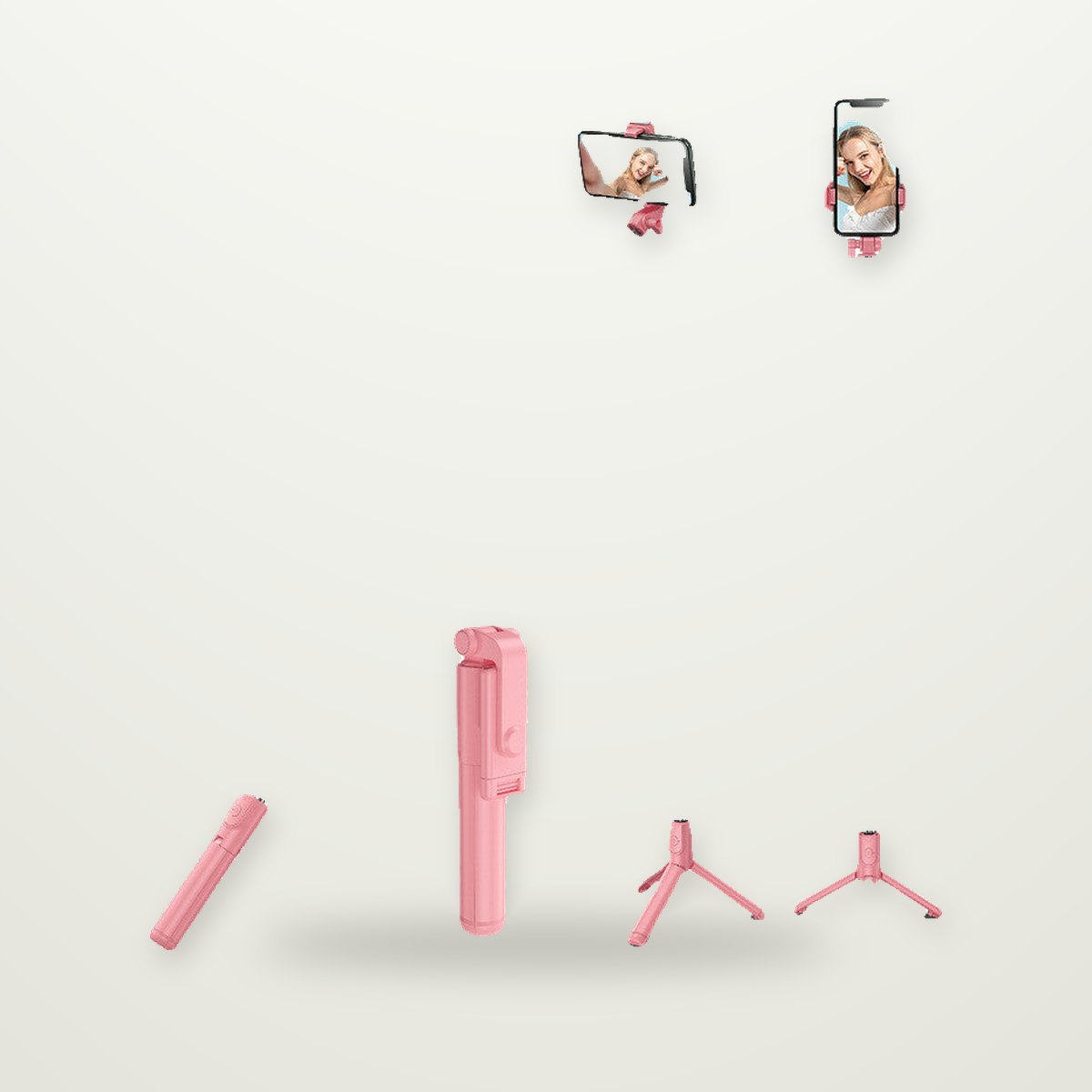 Selfie Stick Tripod with Fill Light & Remote