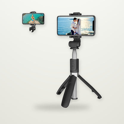 Extendable Selfie Stick Tripod, Optional Fill Light